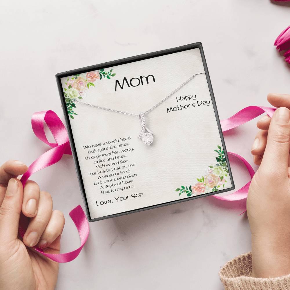 Mother's Day Alluring Heart Necklace from Son - Mallard Moon Gift Shop