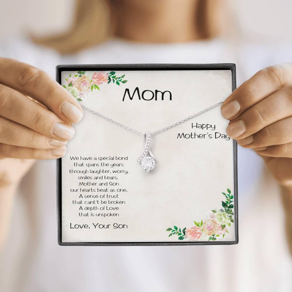 Mother's Day Alluring Heart Necklace from Son - Mallard Moon Gift Shop