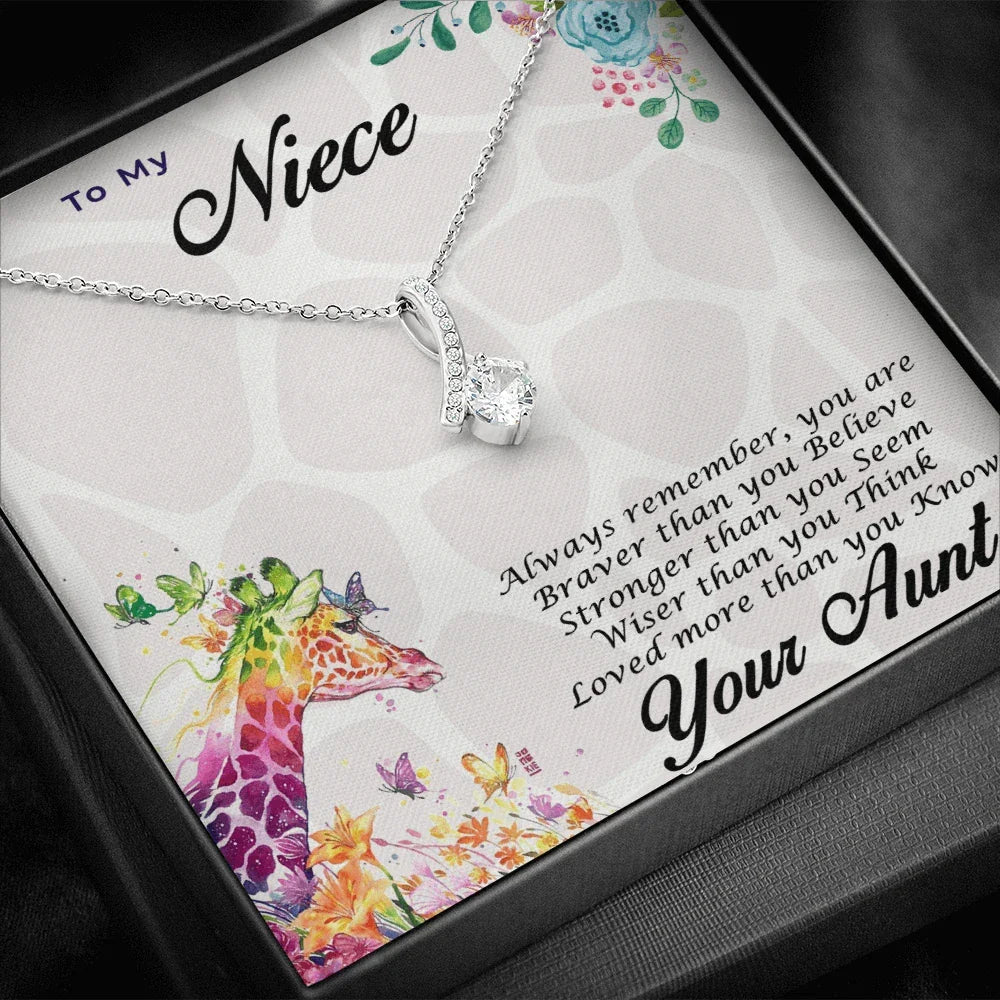 Gift for Niece CZ Pendant Necklace