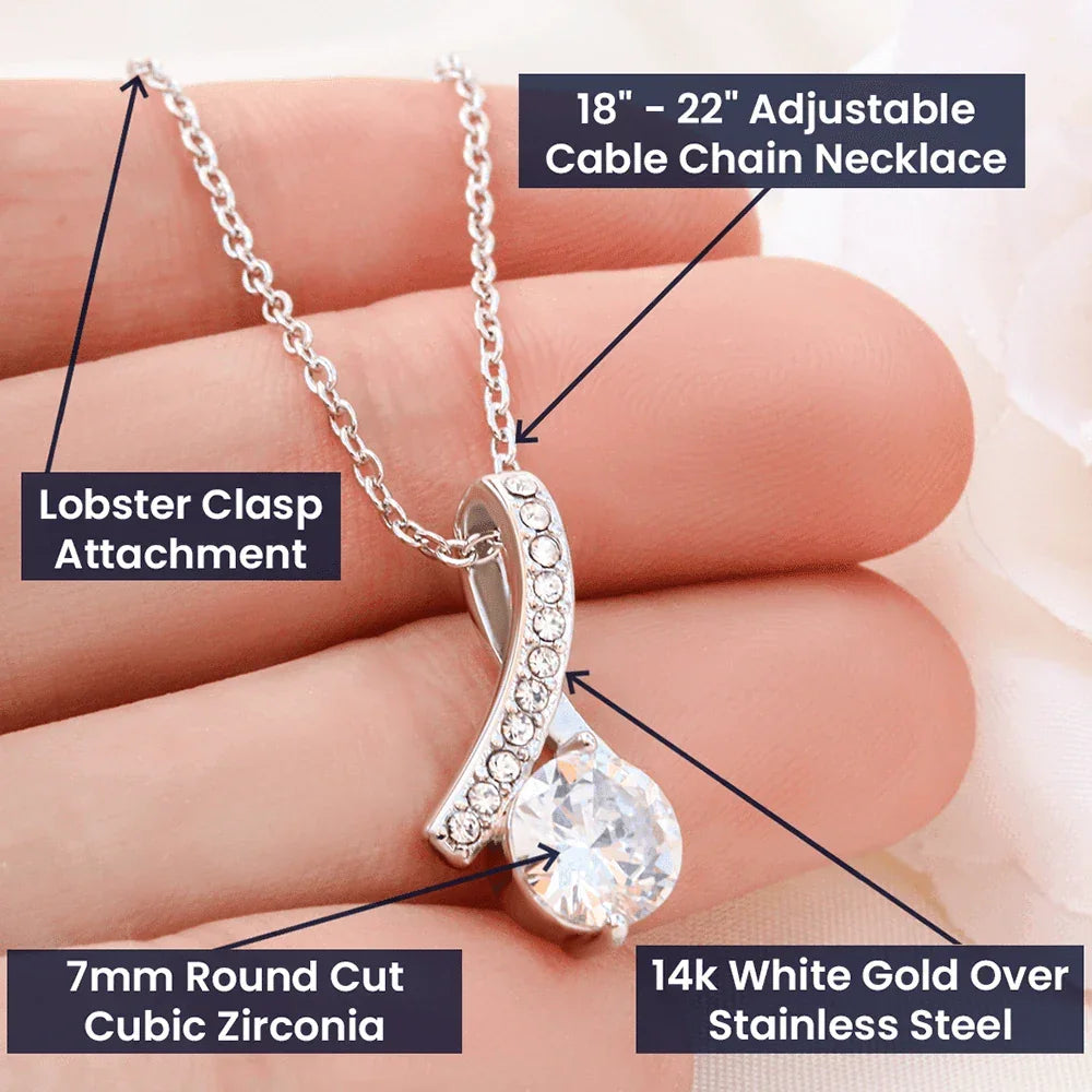 Gift for Niece CZ Pendant Necklace