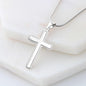 Personalized Cross Pendant for Young Son From Dad - Mallard Moon Gift Shop