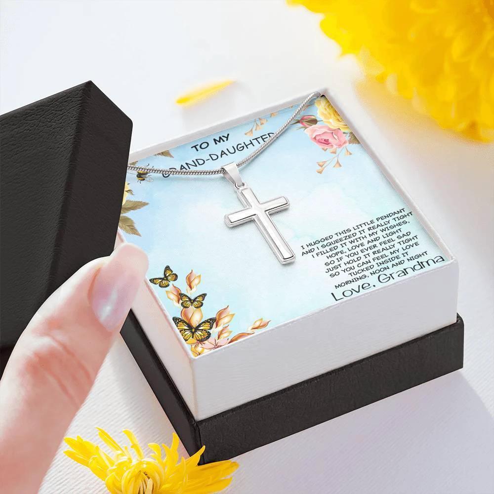 Granddaughter Cross Pendant Necklace