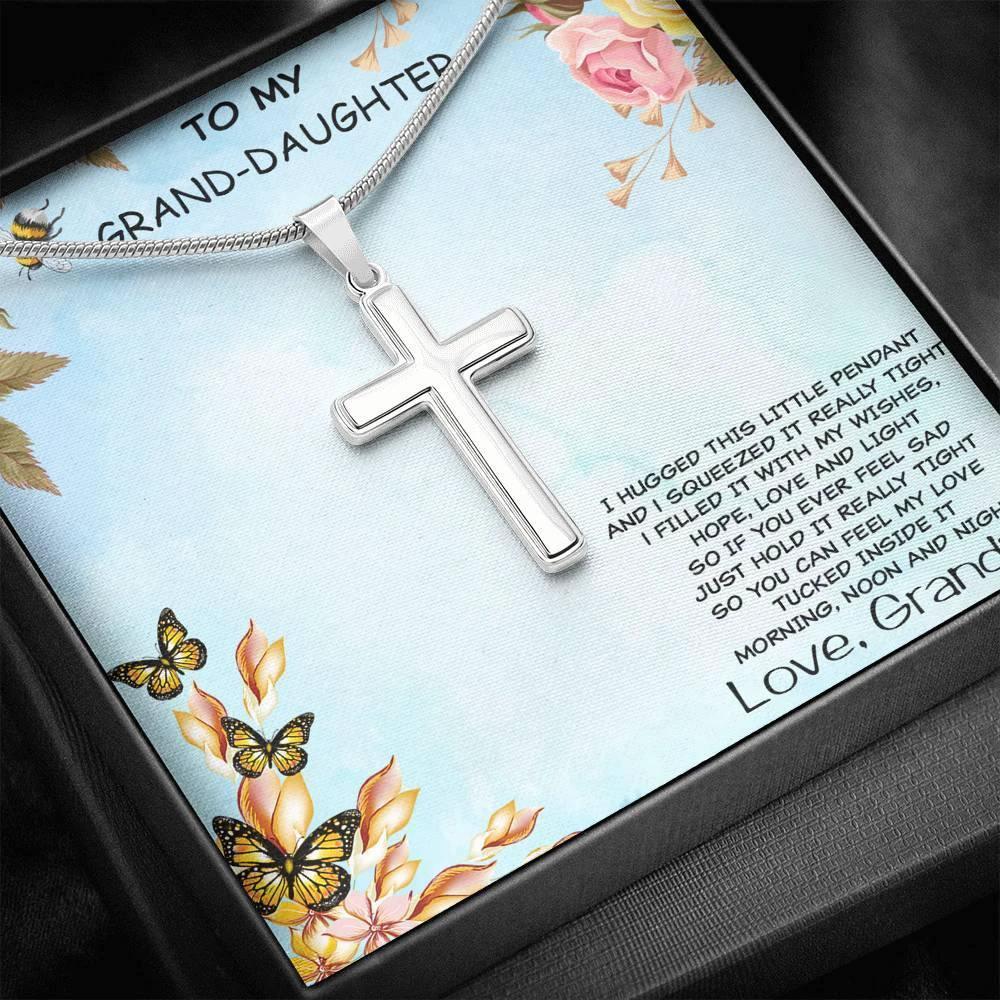 Granddaughter Cross Pendant Necklace