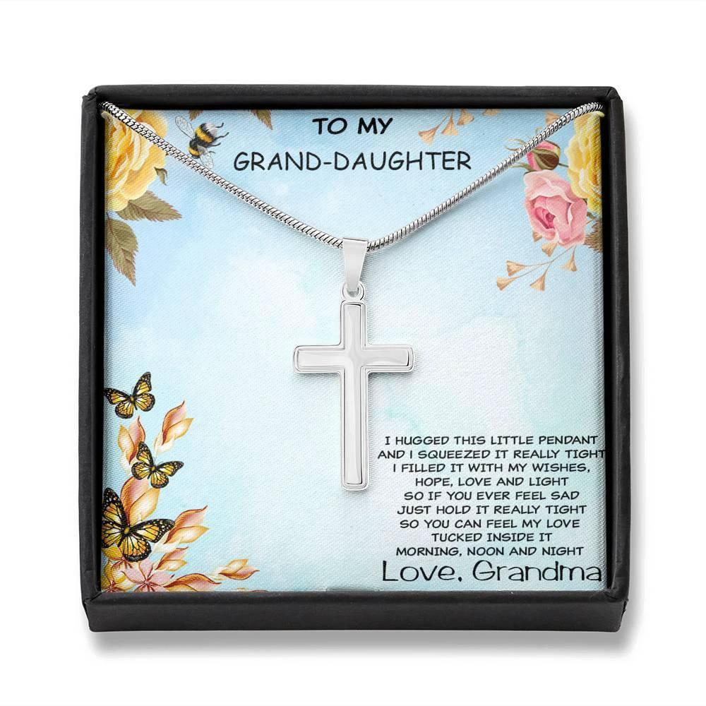 Granddaughter Cross Pendant Necklace