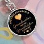 The Love Between a Grandmother and her Grandchildren is Forever Engraved Circle Keychain - Mallard Moon Gift Shop