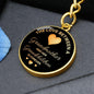 The Love Between a Grandmother and her Grandchildren is Forever Engraved Circle Keychain - Mallard Moon Gift Shop