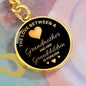 The Love Between a Grandmother and her Grandchildren is Forever Engraved Circle Keychain - Mallard Moon Gift Shop