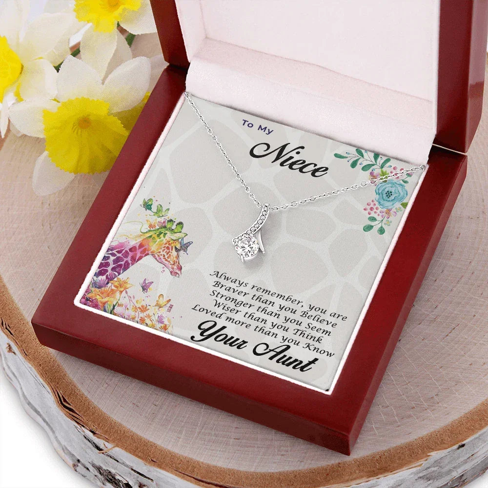 Gift for Niece CZ Pendant Necklace