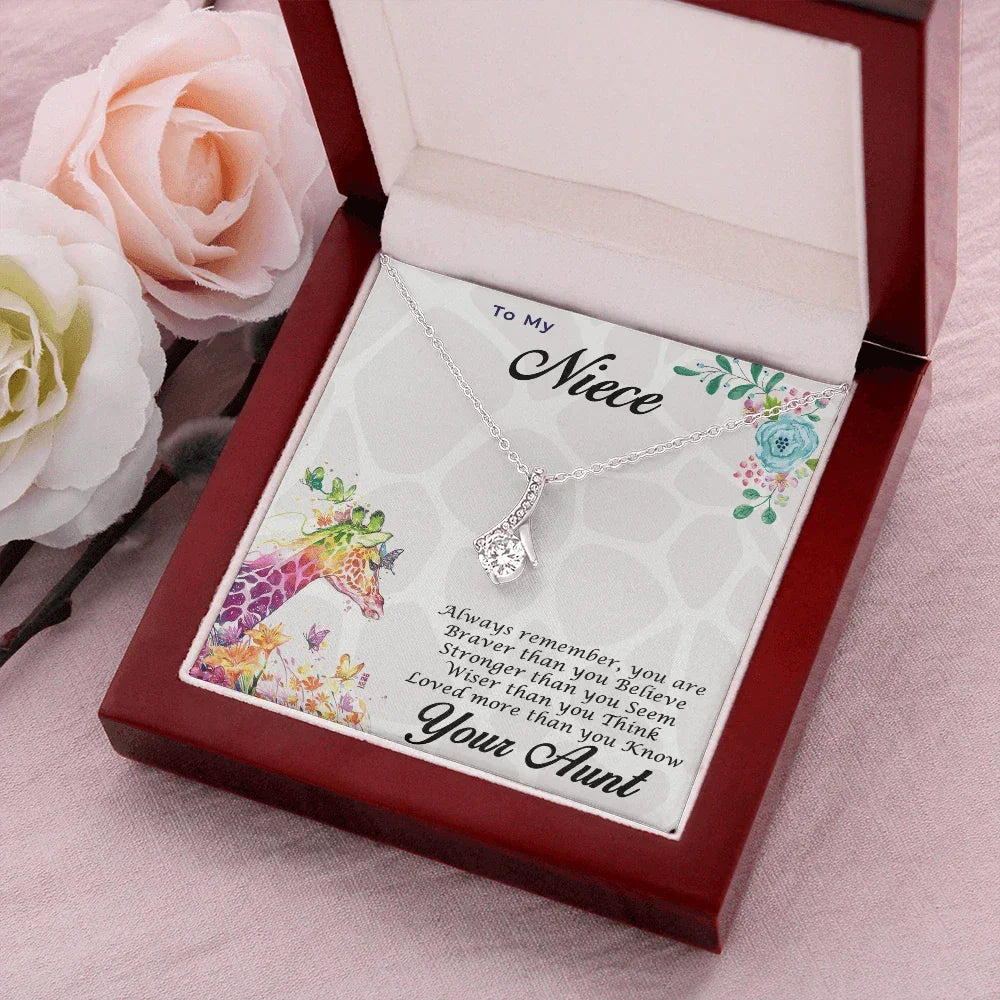 Gift for Niece CZ Pendant Necklace