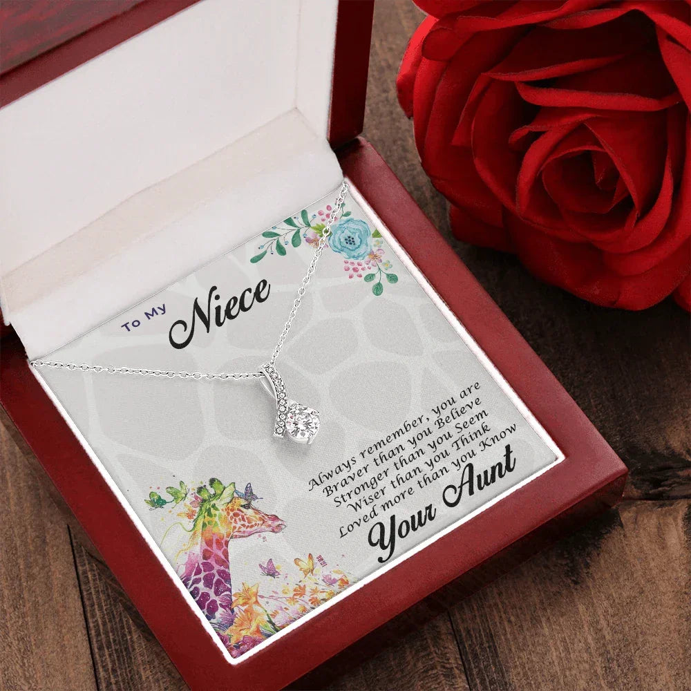 Gift for Niece CZ Pendant Necklace