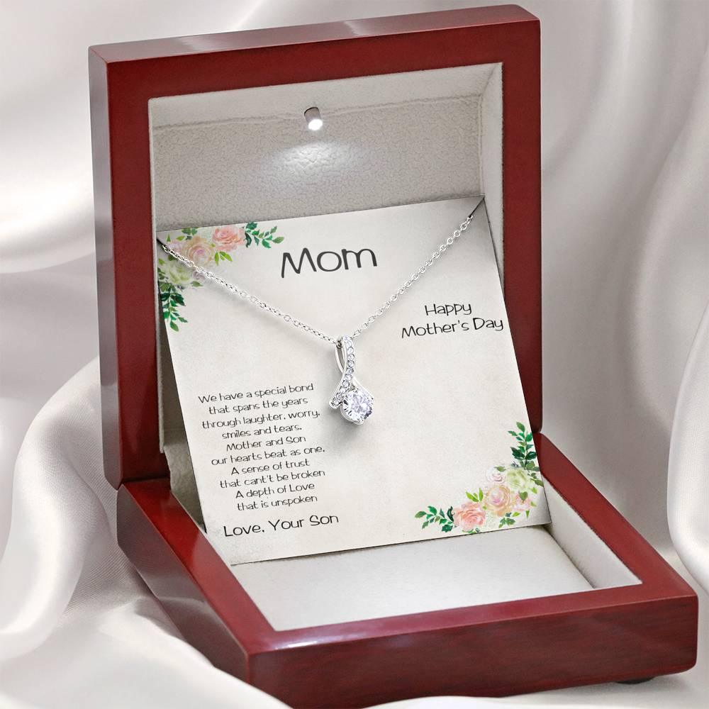 Mother's Day Alluring Heart Necklace from Son - Mallard Moon Gift Shop