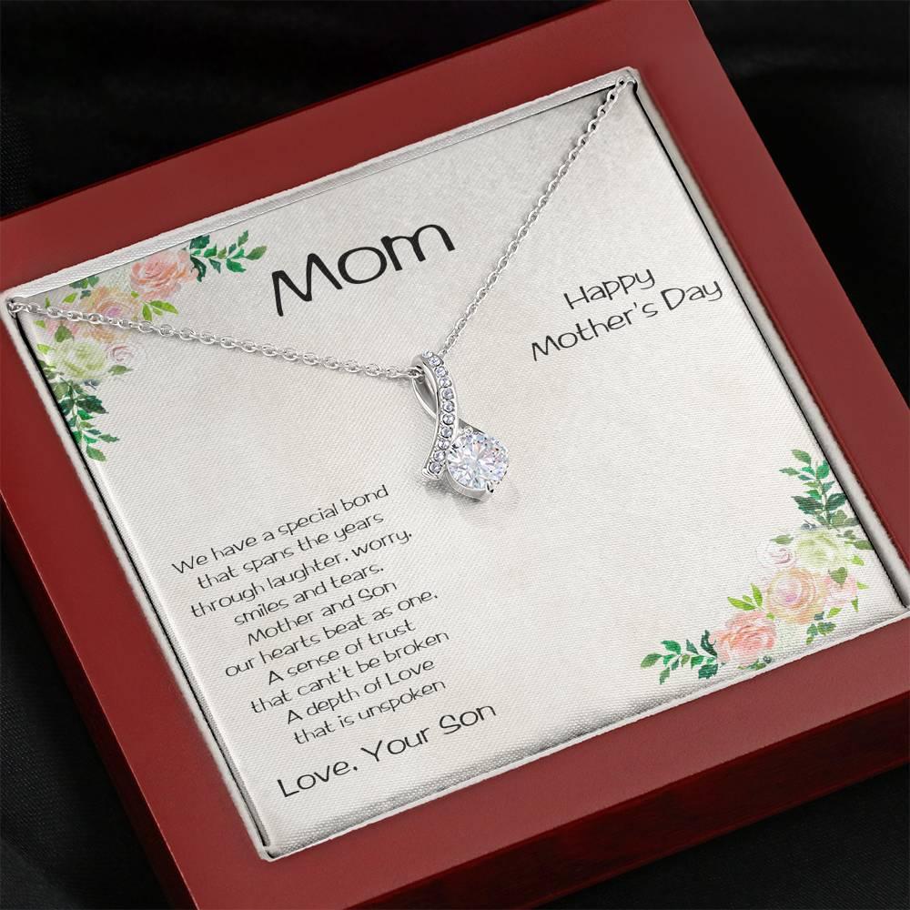 Mother's Day Alluring Heart Necklace from Son - Mallard Moon Gift Shop