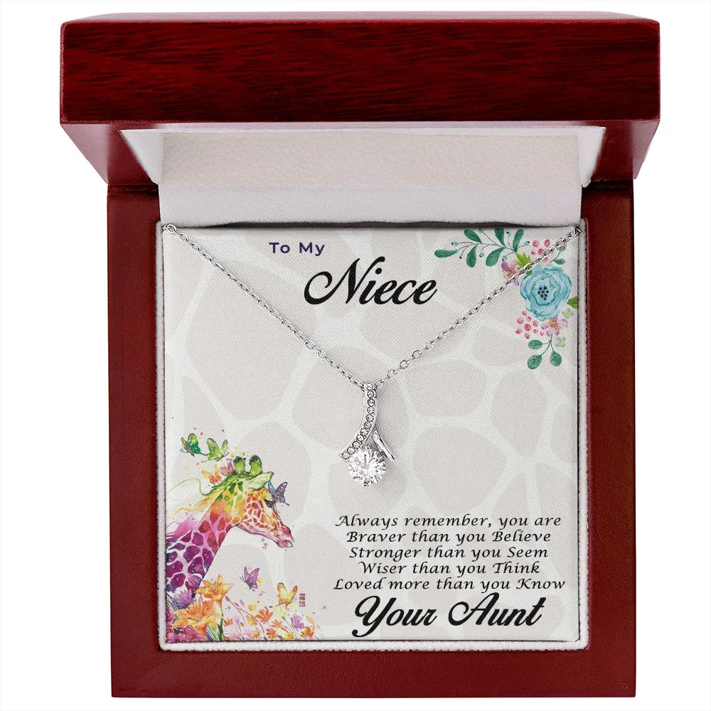 Gift for Niece CZ Pendant Necklace