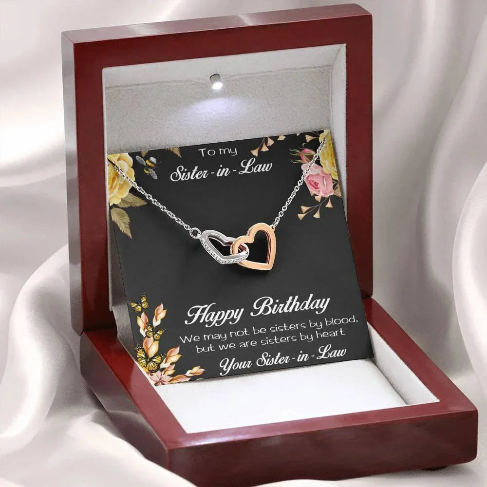 Sister-in-Law Birthday Heart Necklace
