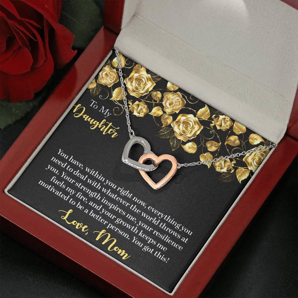 Daughter Heart Pendant Necklace from Mom - Mallard Moon Gift Shop