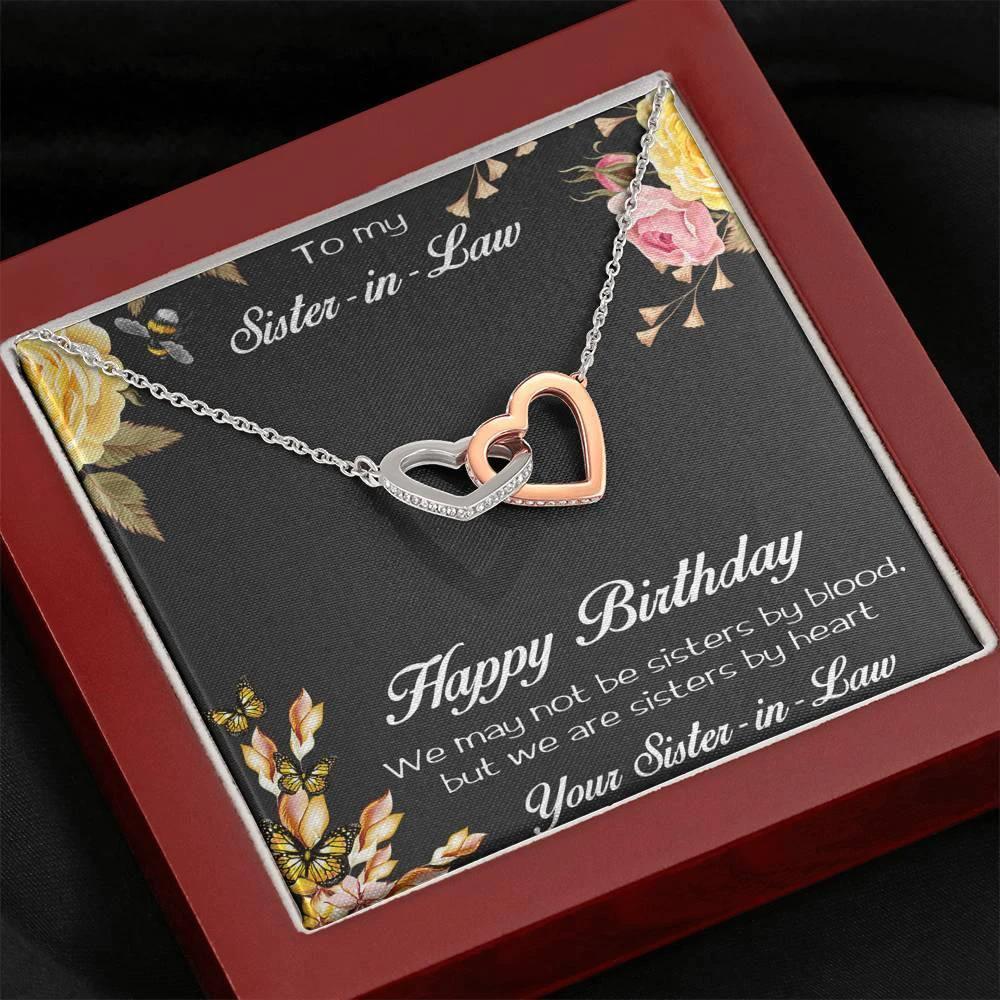 Sister-in-Law Birthday Heart Necklace