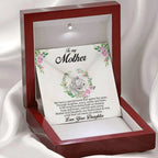 Gift for Mother Love Knot Necklace Message Card from Daughter