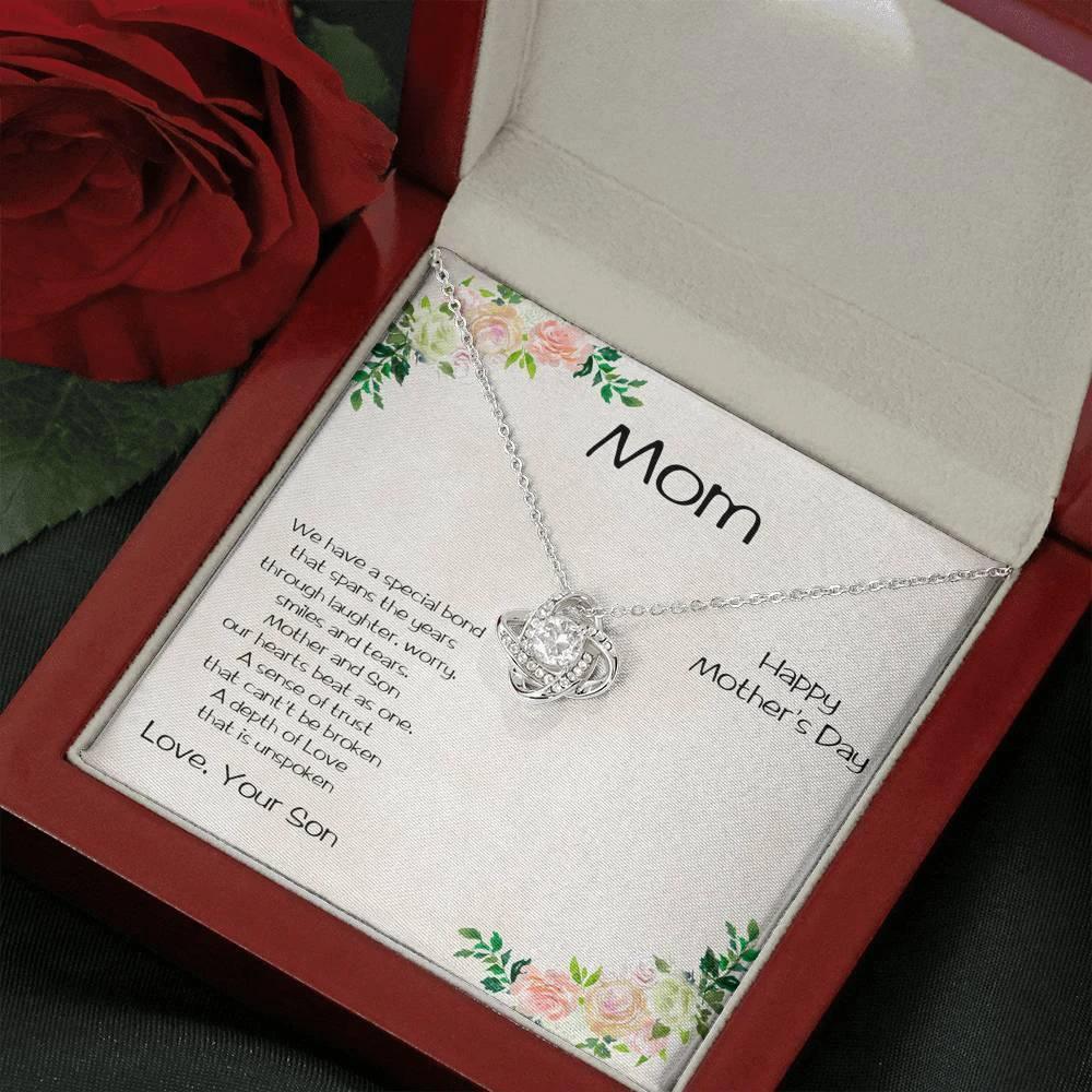 Mother's Day Love Knot Pendant Necklace from Son