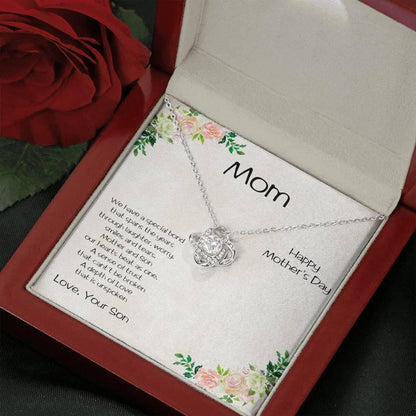 Mother's Day Love Knot Pendant Necklace from Son - Mallard Moon Gift Shop