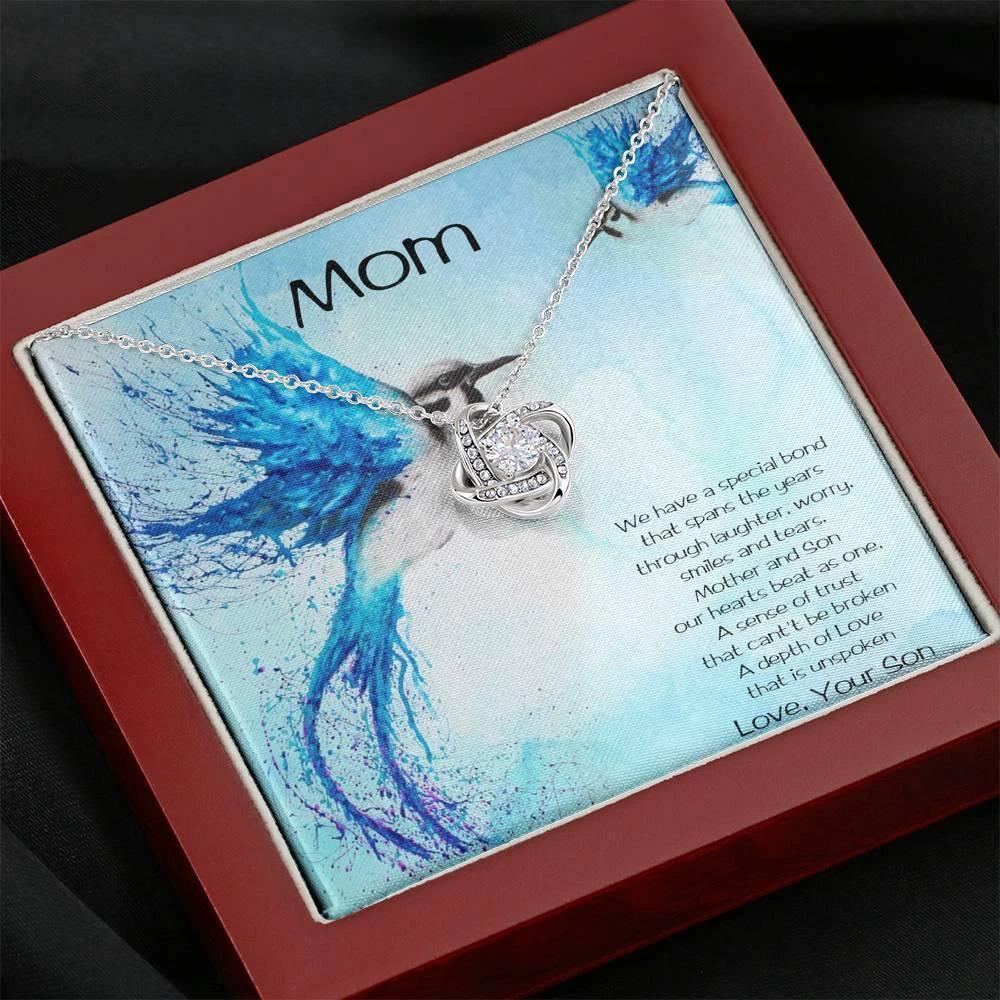 Gift for Mom from Son Love Knot Pendant Necklace