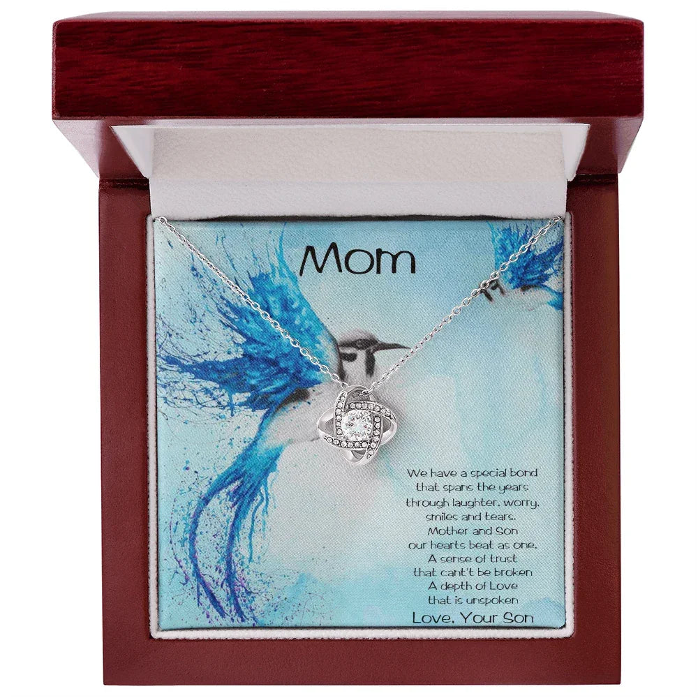 Gift for Mom from Son Love Knot Pendant Necklace