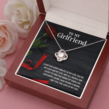 Gift for Girlfriend - Love you Every Minute - CZ Pendant Necklace - Mallard Moon Gift Shop