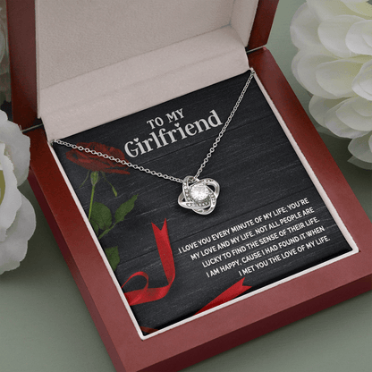 Gift for Girlfriend - Love you Every Minute - CZ Pendant Necklace - Mallard Moon Gift Shop