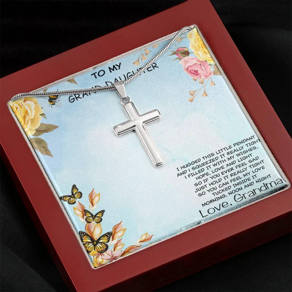 Granddaughter Cross Pendant Necklace