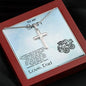 Personalized Cross Pendant for Young Son From Dad - Mallard Moon Gift Shop