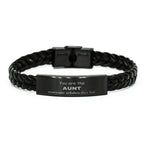 Aunt Braided Leather Bracelet, Everyone wishes they had, Inspirational Bracelet For Aunt, Aunt Gifts, Birthday Christmas Unique Gifts For Aunt