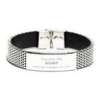 Aunt Stainless Steel Bracelet, Everyone wishes they had, Inspirational Bracelet For Aunt, Aunt Gifts, Birthday Christmas Unique Gifts For Aunt