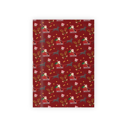 Santa's Sleigh Gift Wrapping Paper Rolls, 1pc - Mallard Moon Gift Shop