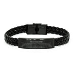 Bestie Braided Leather Bracelet Birthday Christmas Unique Gifts Behind you, all your memories, before you, all your dreams