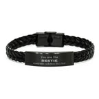 Bestie Braided Leather Bracelet, Everyone wishes they had, Inspirational Bracelet For Bestie, Bestie Gifts, Birthday Christmas Unique Gifts For Bestie