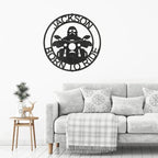 Motorcycle Born to Ride Custom Name Metal Art Wall Sign