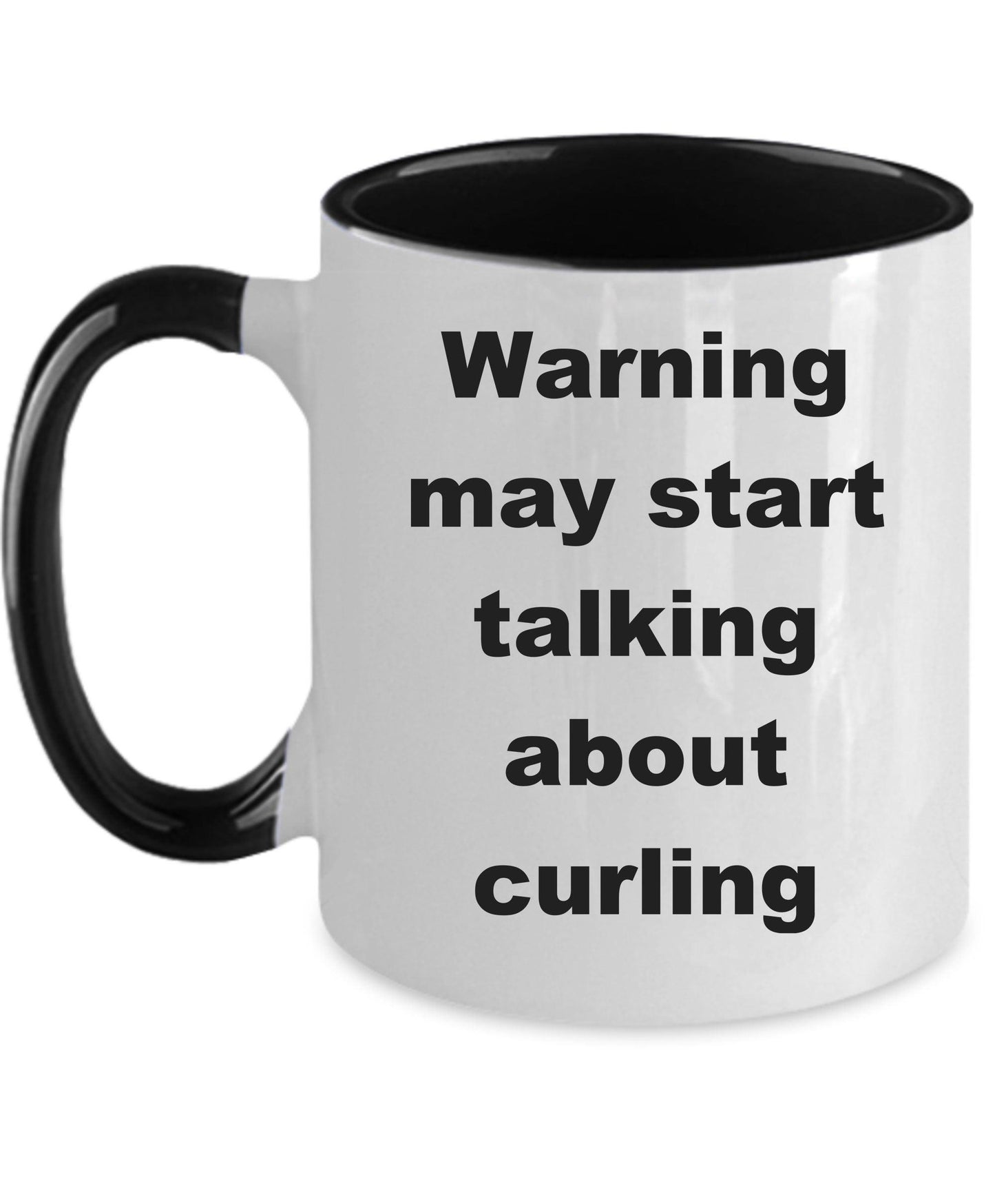 Funny Curling Ceramic Coffee Mug - Mallard Moon Gift Shop