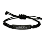 Brother-in-law Black Rope Bracelet, Everyone wishes they had, Inspirational Bracelet For Brother In Law, Brother In Law Gifts, Birthday Christmas Unique Gifts For Brother In Law