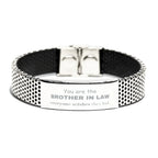 Brother-in-law Stainless Steel Bracelet, Everyone wishes they had, Inspirational Bracelet For Brother In Law, Brother In Law Gifts, Birthday Christmas Unique Gifts For Brother In Law