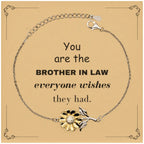 Brother-in-law Sunflower Bracelet, Everyone wishes they had, Inspirational Bracelet For Brother In Law, Brother In Law Gifts, Birthday Christmas Unique Gifts For Brother In Law