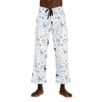 Men's Holiday Blue Christmas Pajama Pants (AOP)