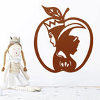 Snow White and the Queen Poison Apple Metal Art