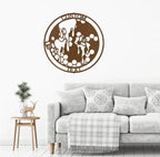 Honeybee Custom Name Metal Art Wall Sign