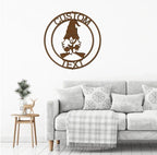 Summer Gnome Custom Name Metal Art Wall Sign Home Decor