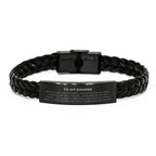 Cousin Braided Leather Bracelet Birthday Christmas Unique Gifts Behind you, all your memories, before you, all your dreams