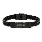 Cousin Braided Leather Bracelet, Everyone wishes they had, Inspirational Bracelet For Cousin, Cousin Gifts, Birthday Christmas Unique Gifts For Cousin