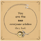 Dad Sunflower Bracelet, Everyone wishes they had, Inspirational Bracelet For Dad, Dad Gifts, Birthday Christmas Unique Gifts For Dad