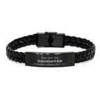 Daughter Braided Leather Bracelet, Everyone wishes they had, Inspirational Bracelet For Daughter, Daughter Gifts, Birthday Christmas Unique Gifts For Daughter
