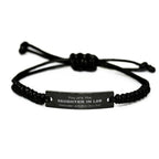 Daughter In Law Black Rope Bracelet, Everyone wishes they had, Inspirational Bracelet For Daughter In Law, Daughter In Law Gifts, Birthday Christmas Unique Gifts For Daughter In Law