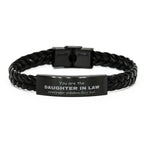 Daughter In Law Braided Leather Bracelet, Everyone wishes they had, Inspirational Bracelet For Daughter In Law, Daughter In Law Gifts, Birthday Christmas Unique Gifts For Daughter In Law