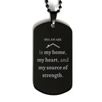 Delaware is my home Gifts, Lovely Delaware Birthday Christmas Black Dog Tag For People from Delaware, Men, Women, Friends
